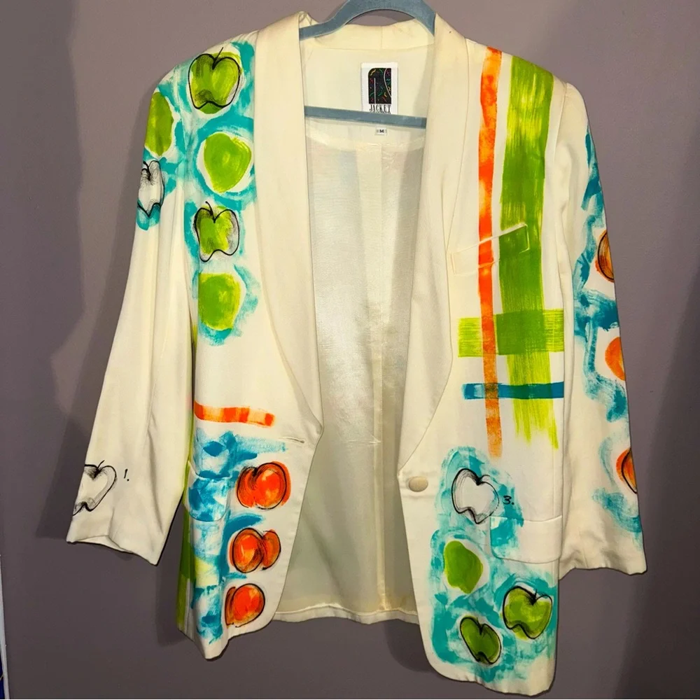 Jacket‎ Required apples blazer Jacket M - Picture 9 of 9